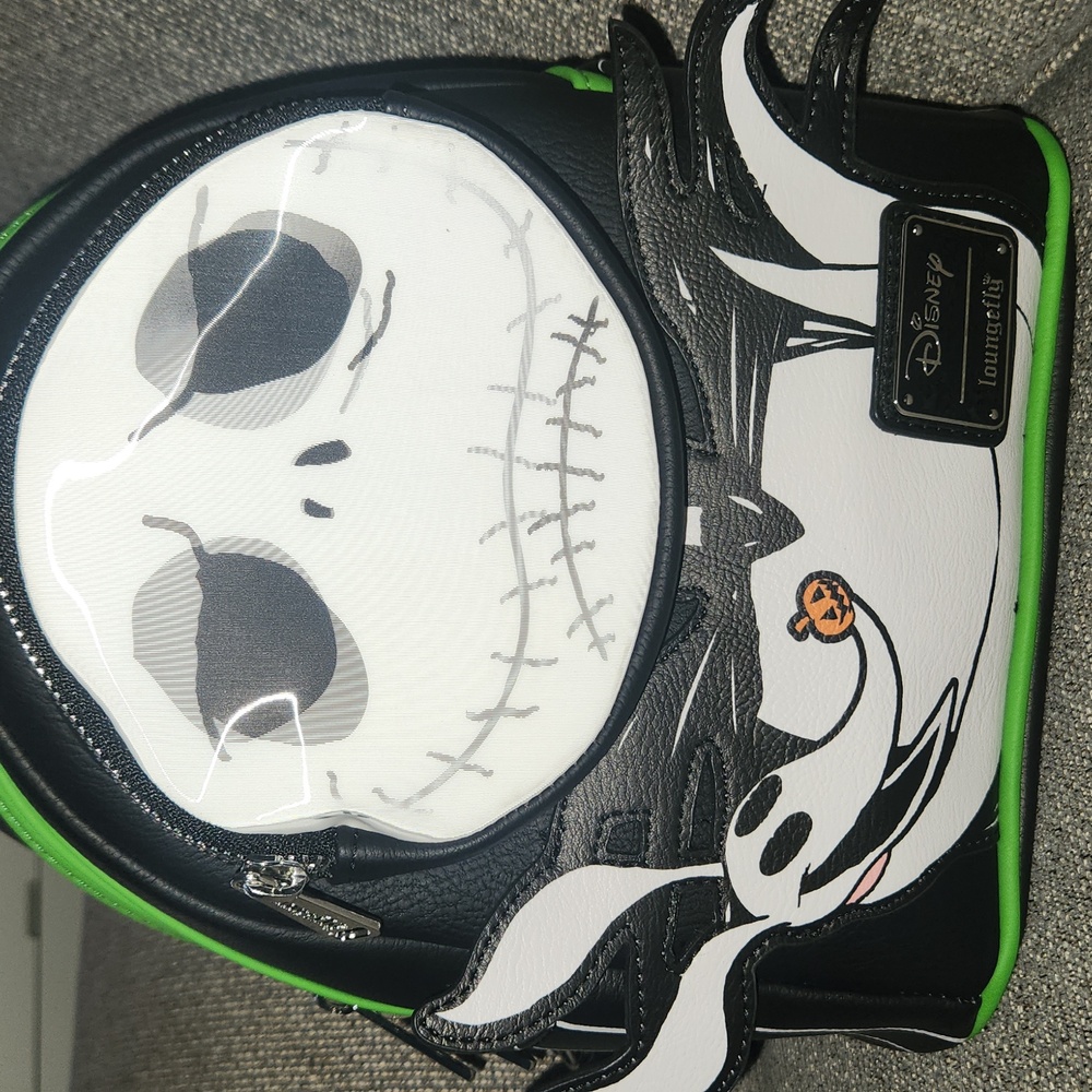 Loungefly Nightmare Before Christmas Lenticular Jack Skellington Face & Zero